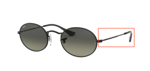 Original Ray-Ban RB3547N Oval Bügel, Farbe 002 · Schwarz