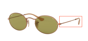 Original Ray-Ban RB3547N Oval Bügel, Farbe 9131 · Kupfer