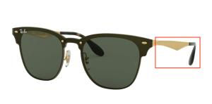 Original Ray-Ban RB3576N Bügel, Farbe 043 · Brusched gold