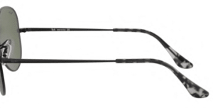 Original Ray-Ban RB3689 Aviator Metal II Bügel, Farbe 9148 · Schwarz