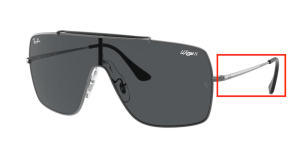 Original Ray-Ban RB3697 Wings II Bügel, Farbe 004/87 · Gunmetal