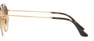 Original Ray-Ban RB3747 Bügel, Farbe 9008 · Gold oben Havanna