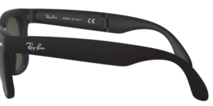 Original Ray-Ban RB4105 Folding Wayfarer Bügel, Farbe 601S · Schwarz matt
