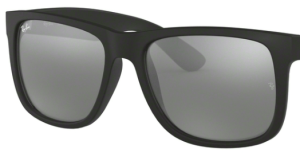 Originalgläser Ray-Ban RB4165 Justin, Farbe 6G · Verspiegelt grau total · Kunststoff