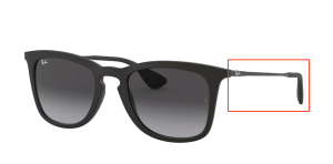 Original Ray-Ban RB4221 Bügel, Farbe 622 · Rubber schwarz