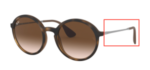 Original Ray-Ban RB4222 Bügel, Farbe 865 · Havanna rubber