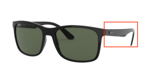 Original Ray-Ban RB4232 Bügel, Farbe 601 · Schwarz