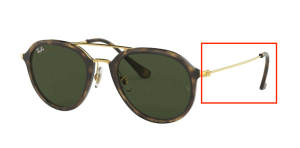 Original Ray-Ban RB4253 Bügel, Farbe 710 · Havanna hell