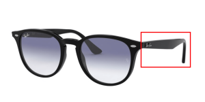 Original Ray-Ban RB4259 Bügel, Farbe 601 · Schwarz