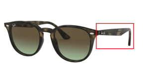 Original Ray-Ban RB4259 Bügel, Farbe 731 · Grau Havanna
