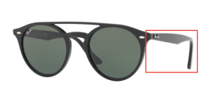 Original Ray-Ban RB4279 Bügel, Farbe 601 · Schwarz