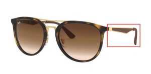 Original Ray-Ban RB4285 Bügel, Farbe 710 · Havanna hell