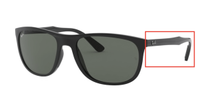 Original Ray-Ban RB4291 Bügel, Farbe 601 · Schwarz