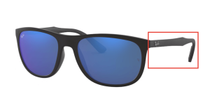 Original Ray-Ban RB4291 Bügel, Farbe 601S · Schwarz matt