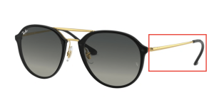 Original Ray-Ban RB4292 Bügel, Farbe 601 · Schwarz