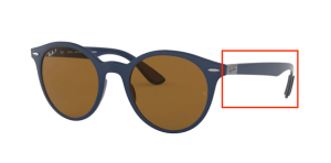 Original Ray-Ban RB4296 Bügel, Farbe 6331 · Blau matt