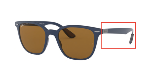 Original Ray-Ban RB4297 Bügel, Farbe 6331 · Blau matt