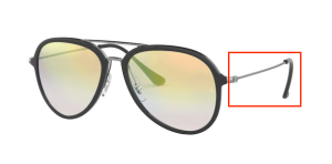 Original Ray-Ban RB4298 Bügel, Farbe 710 · Havanna hell