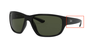 Original Ray-Ban RB4300 Bügel, Farbe 601 · Schwarz