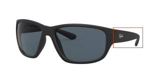 Original Ray-Ban RB4300 Bügel, Farbe 601S · Schwarz matt