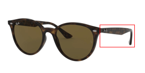 Original Ray-Ban RB4305 Bügel, Farbe 710 · Havanna hell