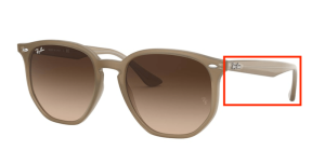 Original Ray-Ban RB4306 Bügel, Farbe 6166 · Beige