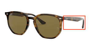Original Ray-Ban RB4306 Bügel, Farbe 710 · Havanna hell