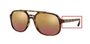 Original Ray-Ban RB4312CH Bügel, Farbe 894 · Havanna matt