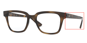 Original Ray-Ban RB4323V Sehbrillen Bügel, Farbe 2012 · Havanna dunkel