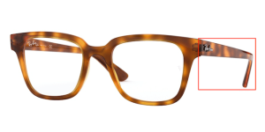 Original Ray-Ban RB4323V Sehbrillen Bügel, Farbe 5977 · Gelb Havanna hell