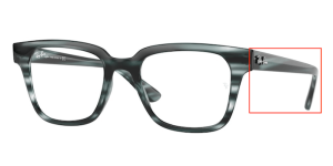Original Ray-Ban RB4323V Sehbrillen Bügel, Farbe 8039 · Gestreift blau Havanna