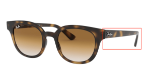Original Ray-Ban RB4324 Bügel, Farbe 710 · Havanna hell
