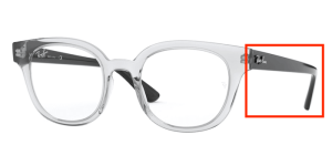 Original Ray-Ban RB4324V Bügel, Farbe 5943 · Transparent