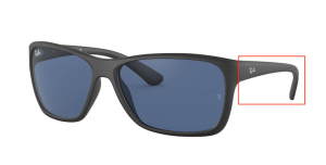 Original Ray-Ban RB4331 Bügel, Farbe 601S · Schwarz matt