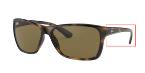 Original Ray-Ban RB4331 Bügel, Farbe 710 · Havanna hell