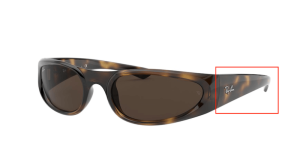 Original Ray-Ban RB4332 Bügel, Farbe 710 · Havanna hell