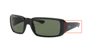 Original Ray-Ban RB4338 Bügel, Farbe 601 · Schwarz