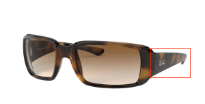 Original Ray-Ban RB4338 Bügel, Farbe 710 · Havanna hell