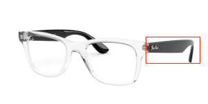 Original Ray-Ban RB4640V Sehbrillen Bügel, Farbe 5943 · Transparent
