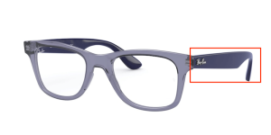 Original Ray-Ban RB4640V Sehbrillen Bügel, Farbe 5995 · Transparent violett
