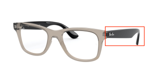 Original Ray-Ban RB4640V Sehbrillen Bügel, Farbe 8059 · Transparent grau