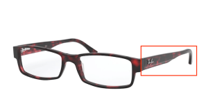 Original Ray-Ban RB5114 Sehbrillen Bügel, Farbe 5948 · Havanna opal rosa