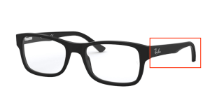 Original Ray-Ban RB5268 Bügel, Farbe 5119 · Schwarz matt