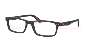 Original Ray-Ban RB5277 Sehbrillen Bügel, Farbe 2077 · Schwarz matt