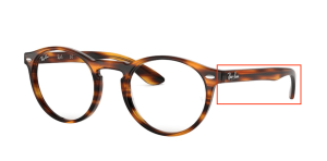Original Ray-Ban RB5283 Sehbrillen Bügel, Farbe 2144 · Gestreift Havanna