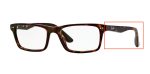 Original Ray-Ban RB5288 Sehbrillen Bügel, Farbe 2012 · Havanna dunkel