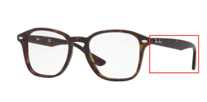 Original Ray-Ban RB5352 Sehbrillen Bügel, Farbe 2012 · Havanna dunkel
