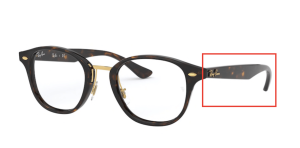 Original Ray-Ban RB5355 Sehbrillen Bügel, Farbe 2012 · Havanna dunkel