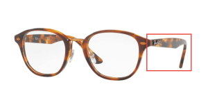 Original Ray-Ban RB5355 Sehbrillen Bügel, Farbe 5674 · Oben bronw Havanna/Havanna braun