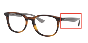 Original Ray-Ban RB5356 Sehbrillen Bügel, Farbe 5607 · Gestreift Havanna